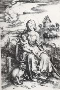 Albrecht Durer The Madonna with the Monkey Germany oil painting artist